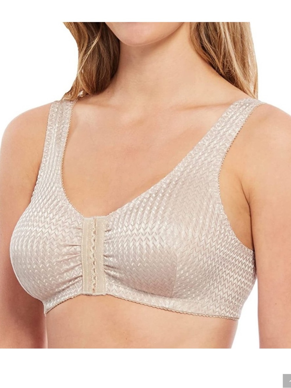 ClearPoint Medical Compression Bra Beige Front Closure Post Surgical Support 34